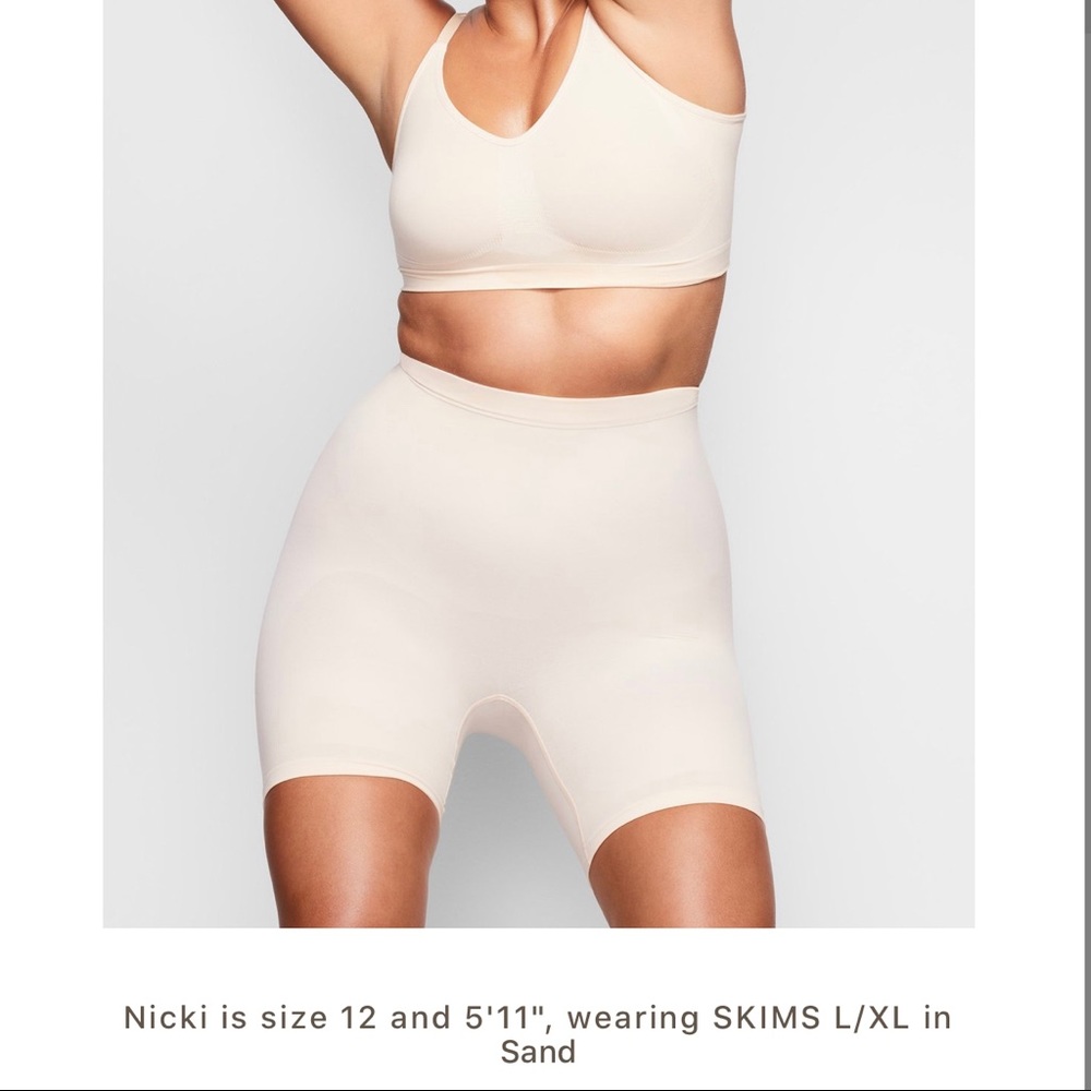 SCULPTING SHORT MID THIGH - ochre size L/XL